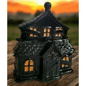 New Yankee Candle Haunted House Jar Holder Boney Bunch Halloween Ceramic 2021